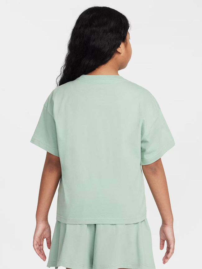 T-shirt boxy essential steam vert fille - Nike