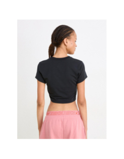 T-shirt crop slim nsw noir fille - Nike