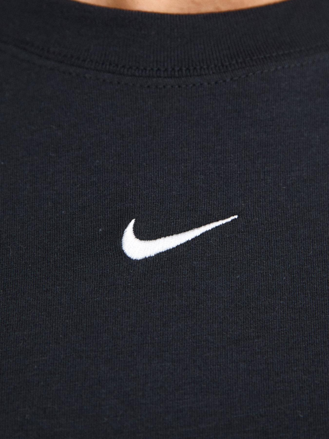 T-shirt crop slim nsw noir fille - Nike