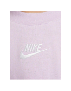T-shirt crop nsw logo brodé violet fille - Nike