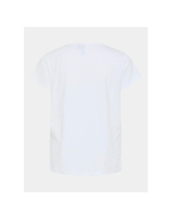 T-shirt col v serima dancing queen blanc femme - Pieces