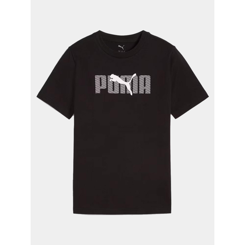 T-shirt à manches courtes essentials logo lab noir garçon - Puma