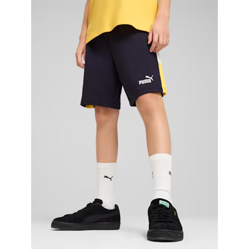 Short de sport essentials block bleu marine enfant - Puma