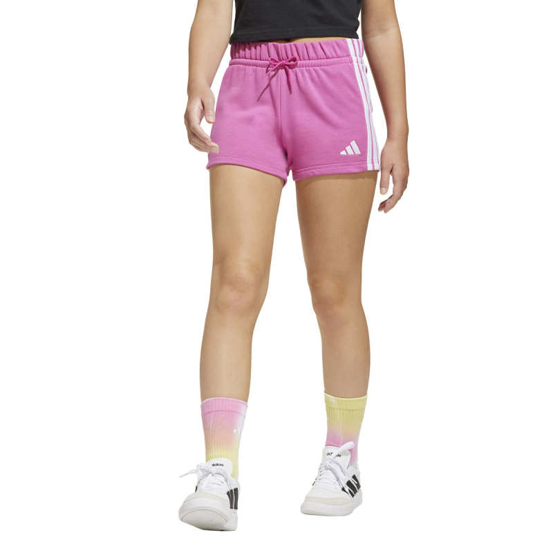 Short de sport molleton 3s rose fille - Adidas