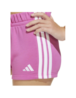 Short de sport molleton 3s rose fille - Adidas