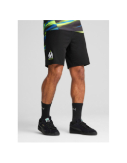 Short de football olympique de marseille faster noir bleu homme - Puma