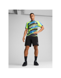 Short de football olympique de marseille faster noir bleu homme - Puma