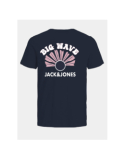 T-shirt waves bleu marine homme - Jack & Jones