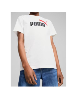 T-shirt à logo n° 1 coloré essentials blanc enfant - Puma