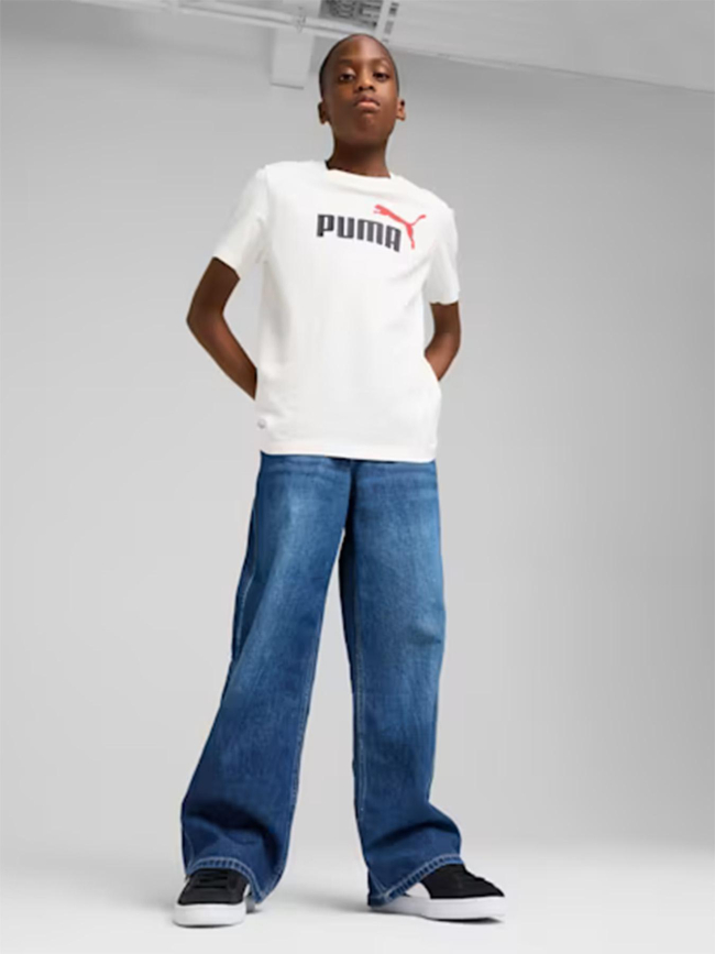 T-shirt à logo n° 1 coloré essentials blanc enfant - Puma