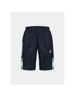 Short de sport bleu nuit et vert homme - Umbro
