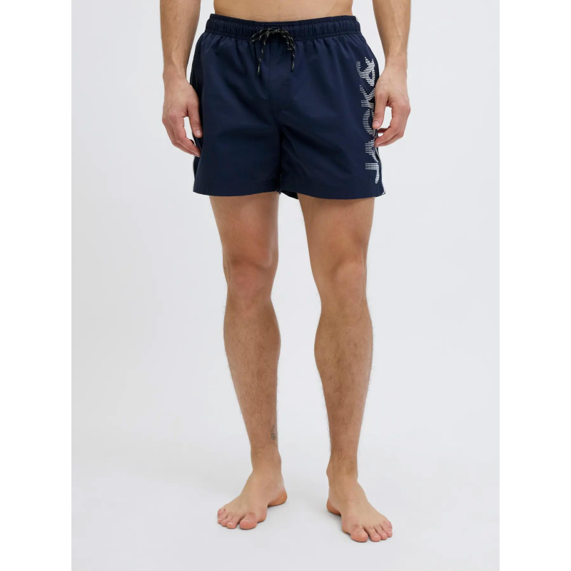 Short de bain maui swim logo bleu marine homme - Jack & Jones