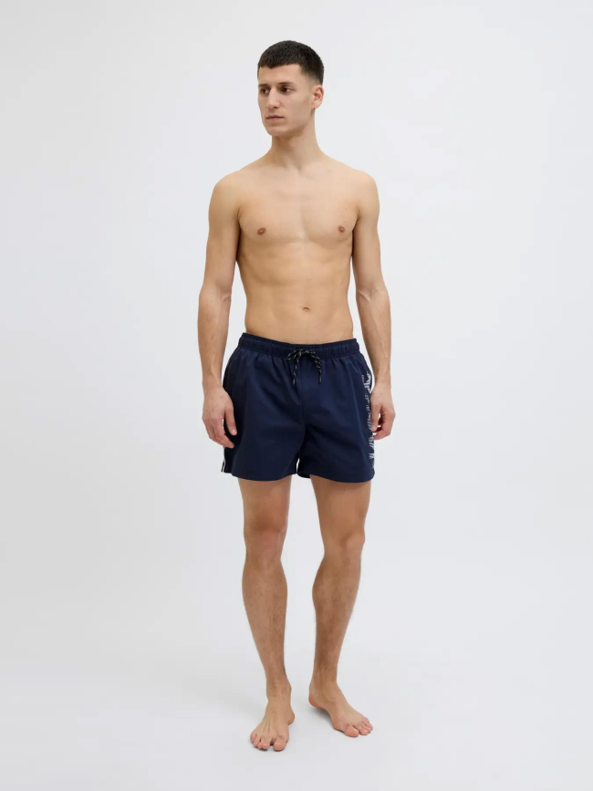Short de bain maui swim logo bleu marine homme - Jack & Jones