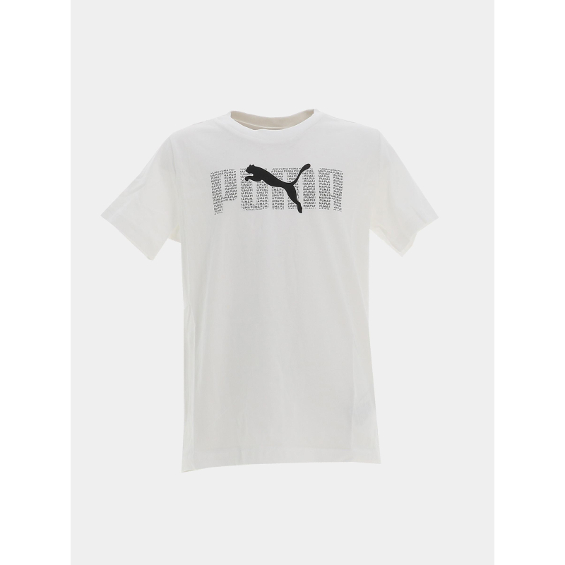 T-shirt à manches courtes essentials logo lab blanc garçon - Puma