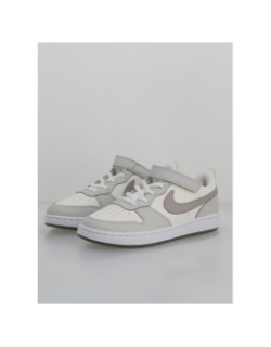 Baskets court borough recraft ps gris blanc enfant - Nike