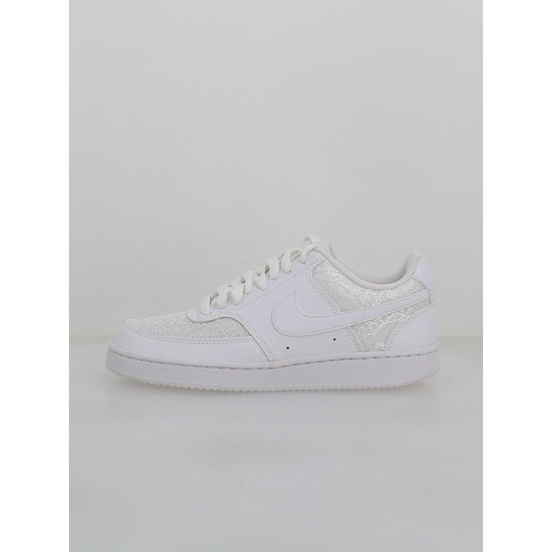 Baskets court vision effet dentelle blanc femme - Nike