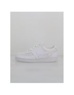 Baskets court vision effet dentelle blanc femme - Nike