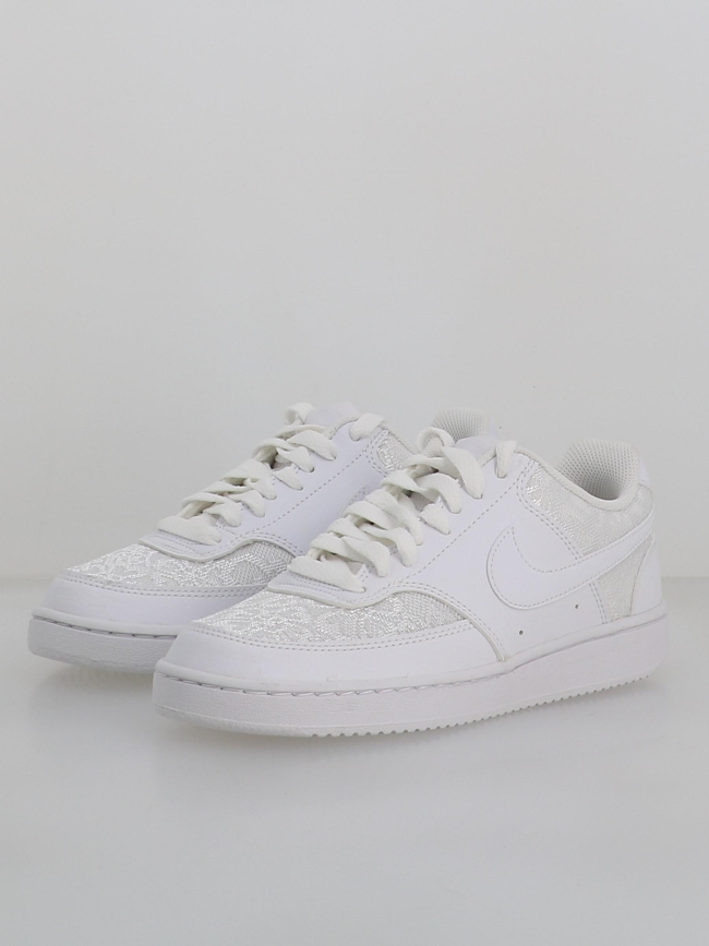 Baskets court vision effet dentelle blanc femme - Nike