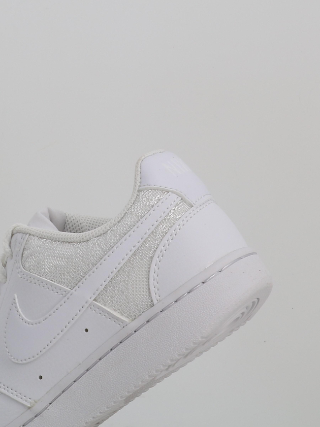 Baskets court vision effet dentelle blanc femme - Nike