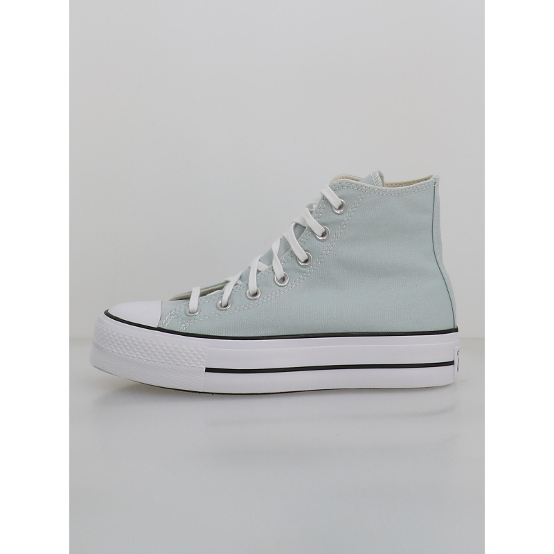 Converse chuck taylor all star lift plateforme gris clair femme