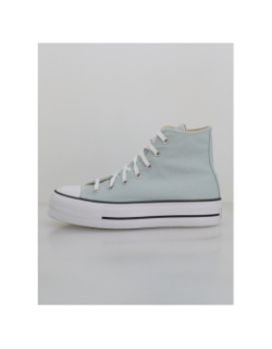 Converse chuck taylor all star lift plateforme gris clair femme