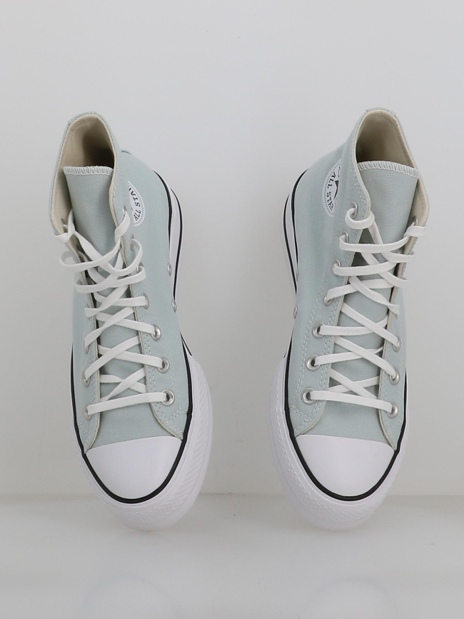 Converse chuck taylor all star lift plateforme gris clair femme