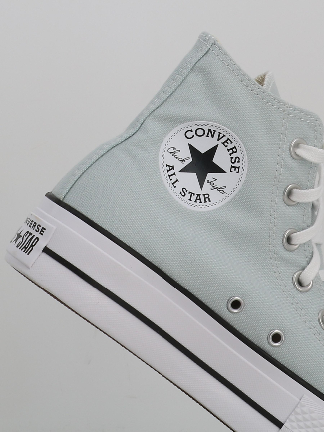 Converse chuck taylor all star lift plateforme gris clair femme