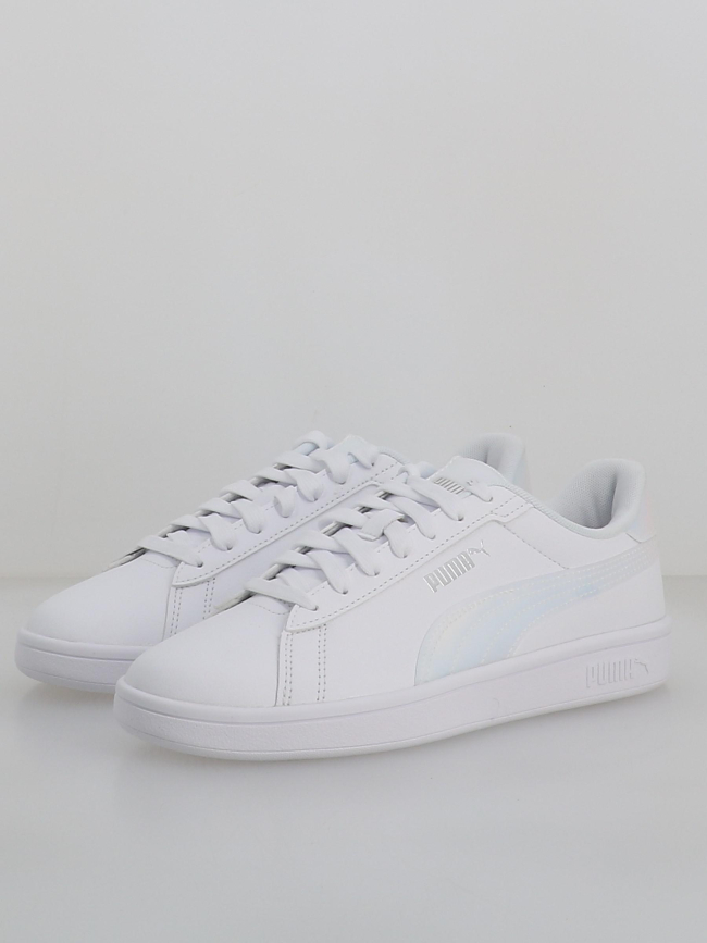 Baskets smash 3.0 holographique blanc enfant - Puma
