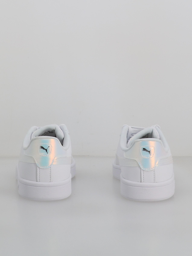 Baskets smash 3.0 holographique blanc enfant - Puma