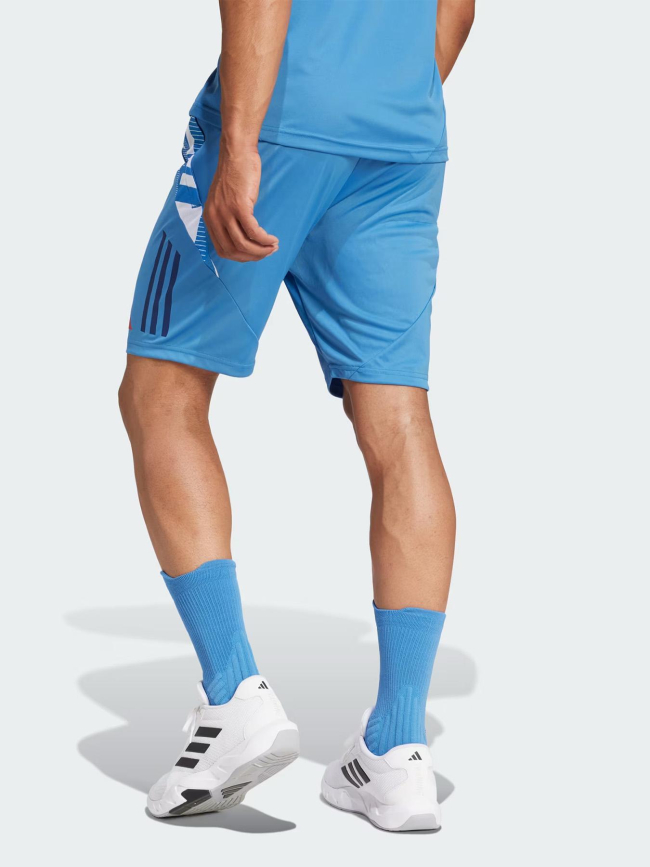 Short de sport france rugby bleu ciel homme - Adidas