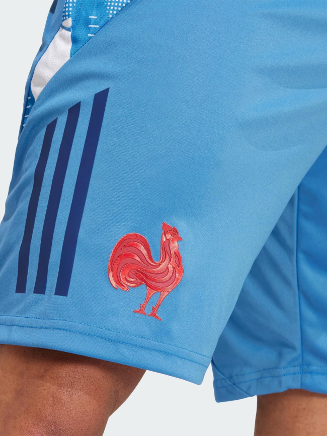 Short de sport france rugby bleu ciel homme - Adidas