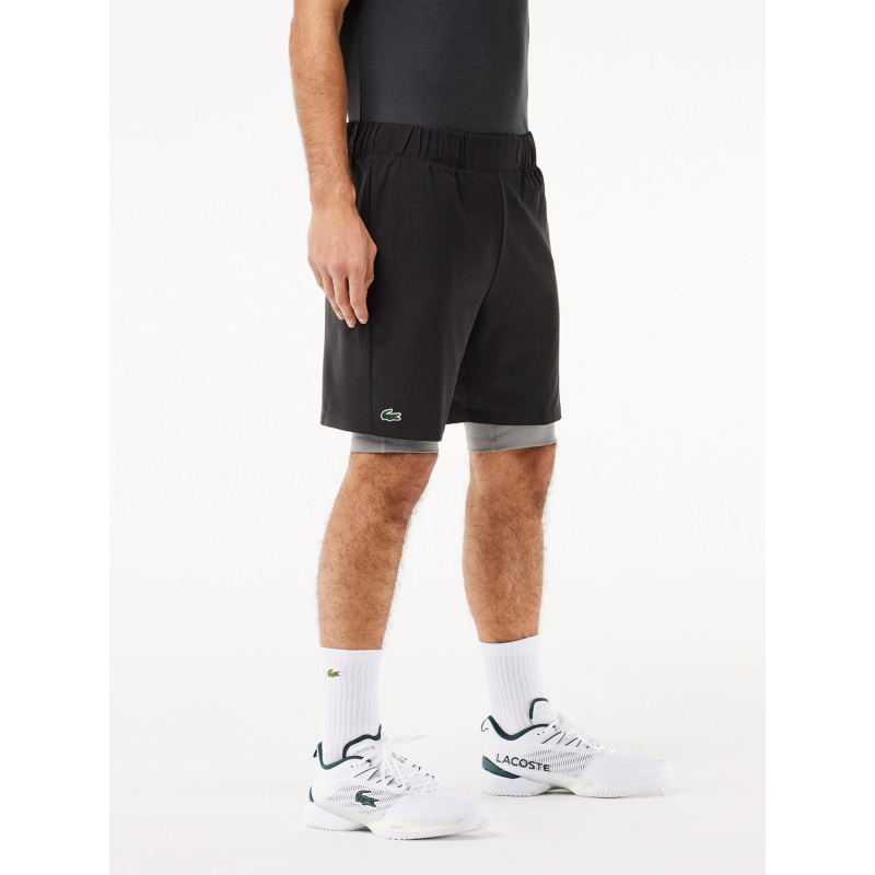 Short de sport agate noir homme - Lacoste
