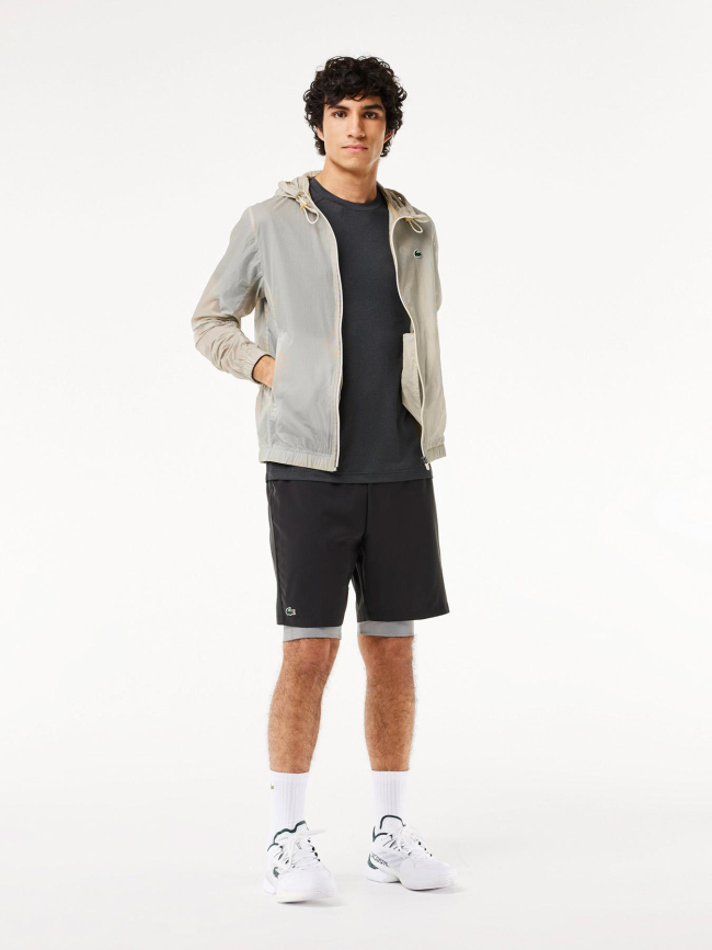 Short de sport agate noir homme - Lacoste