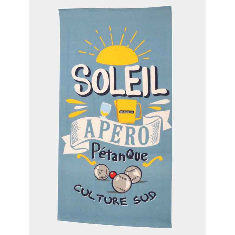 Serviette de plage ovira bleu - Culture Sud