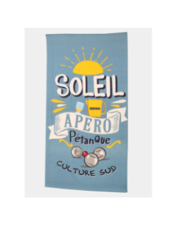 Serviette de plage ovira bleu - Culture Sud