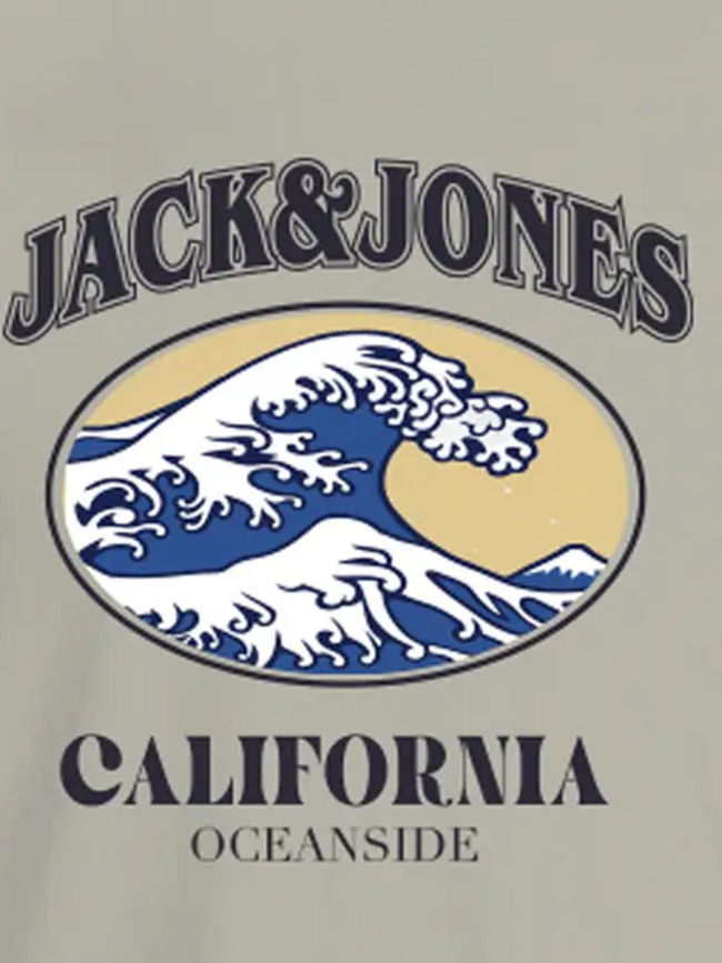 T-shirt waves beige homme - Jack & Jones