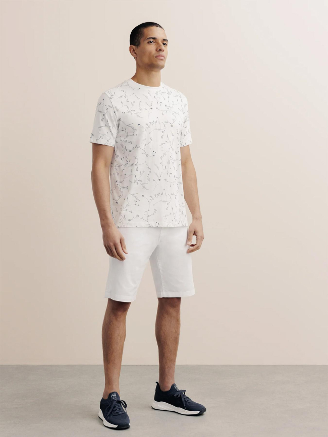 T-shirt à manches courtes gafleur blanc homme - Izac