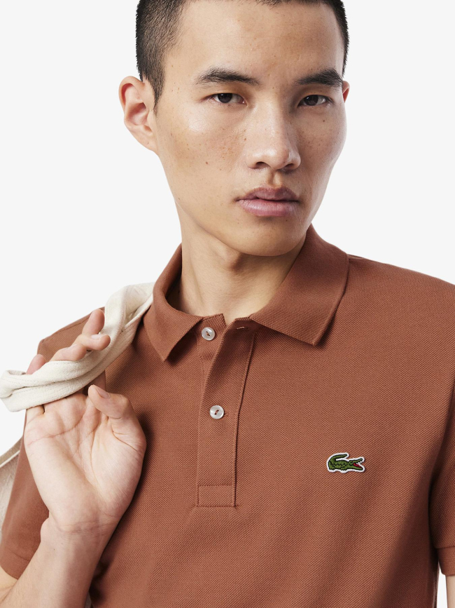 Polo l.12.12 slim fit rouge homme - Lacoste