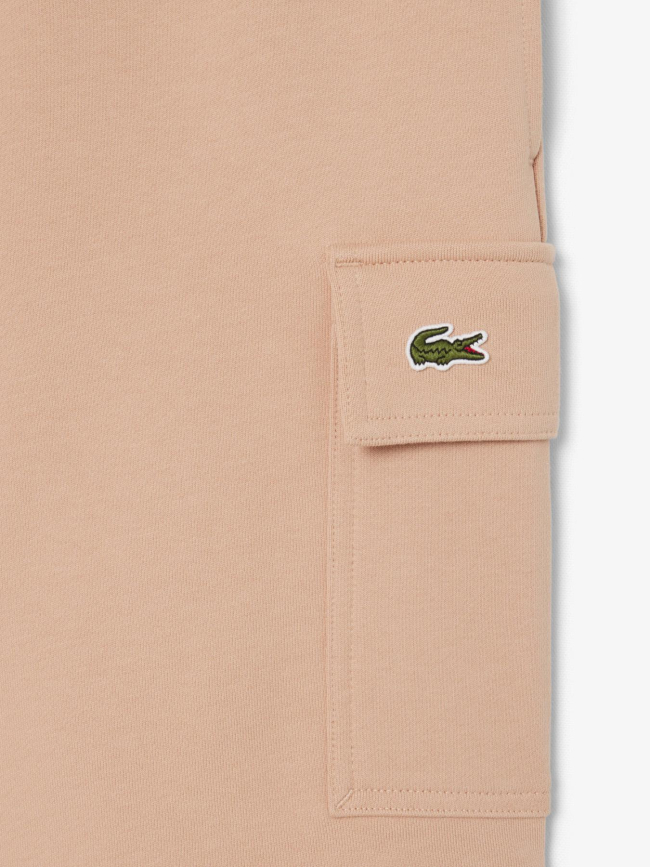 Short cargo molleton de coton rose homme - Lacoste