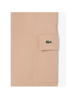 Short cargo molleton de coton rose homme - Lacoste