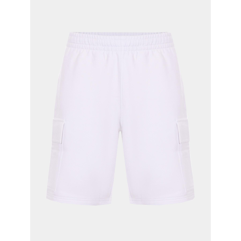 Short cargo molleton de coton blanc homme - Lacoste