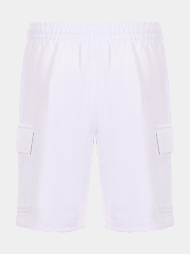 Short cargo molleton de coton blanc homme - Lacoste