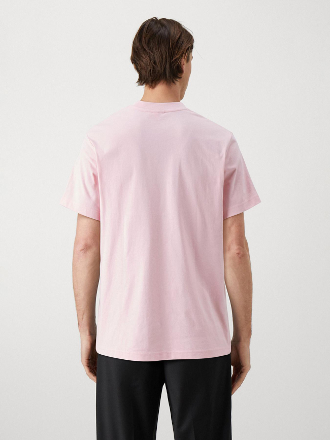 T-shirt en coton pima léger rose homme - Lacoste