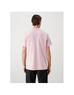 T-shirt en coton pima léger rose homme - Lacoste