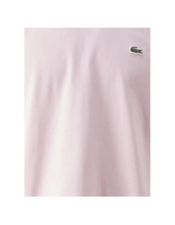 T-shirt en coton pima léger rose homme - Lacoste