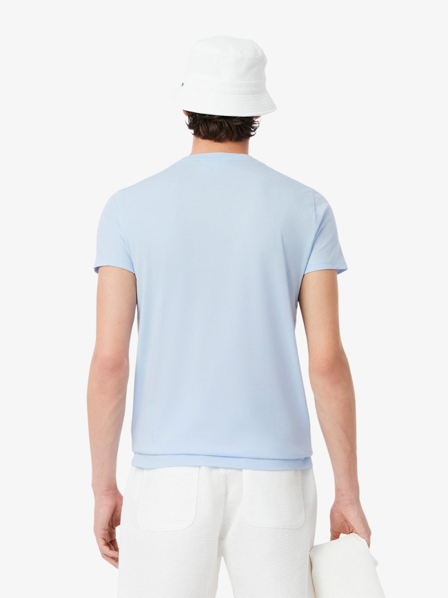 T-shirt en coton pima léger bleu homme - Lacoste