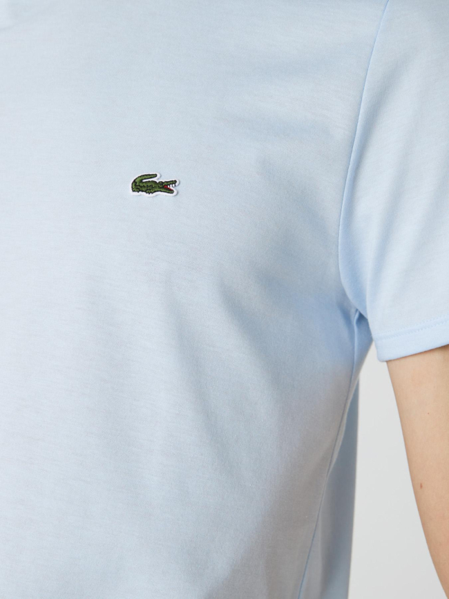 T-shirt en coton pima léger bleu homme - Lacoste