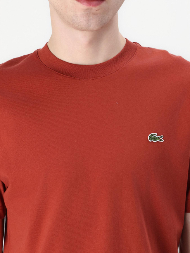T-shirt en coton rouge homme - Lacoste