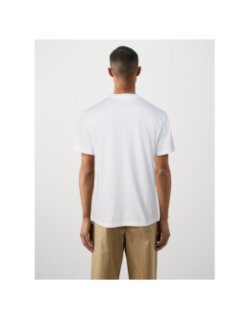 T-shirt en coton avec poche poitrine blanc homme - Lacoste