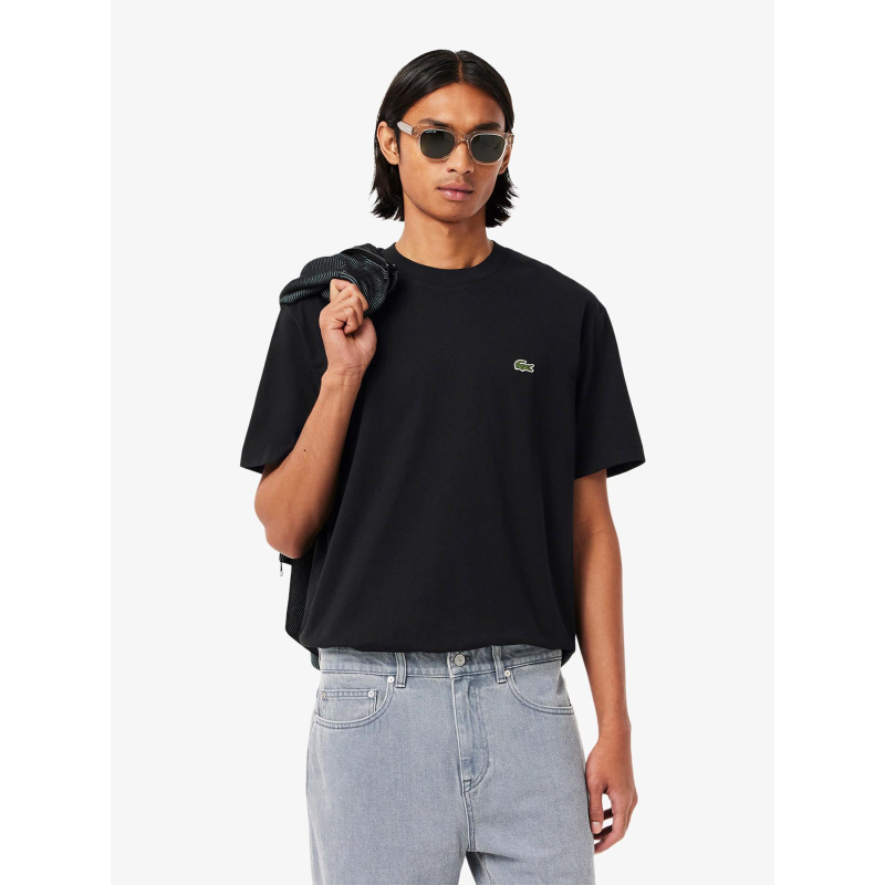 T-shirt en coton noir homme - Lacoste